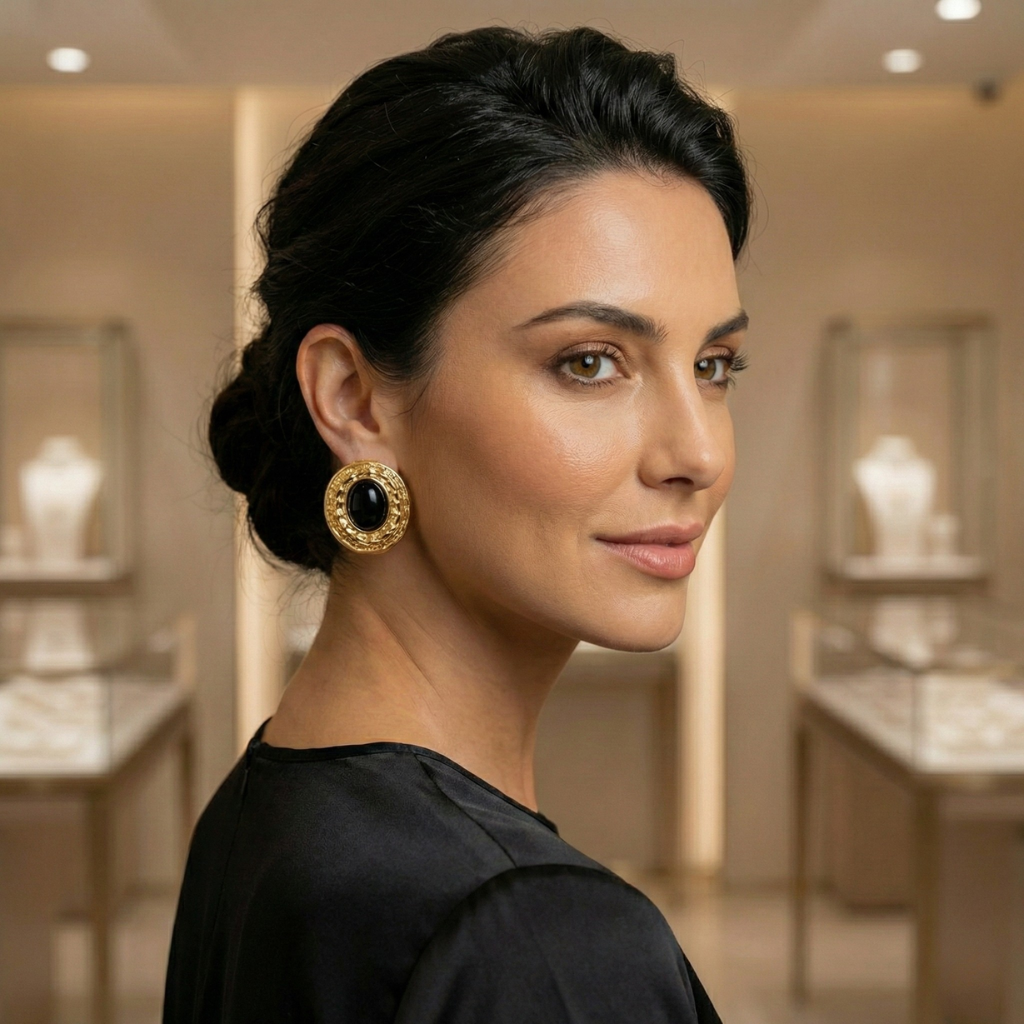Exquisite 18K Gold-Plated Statement Earrings