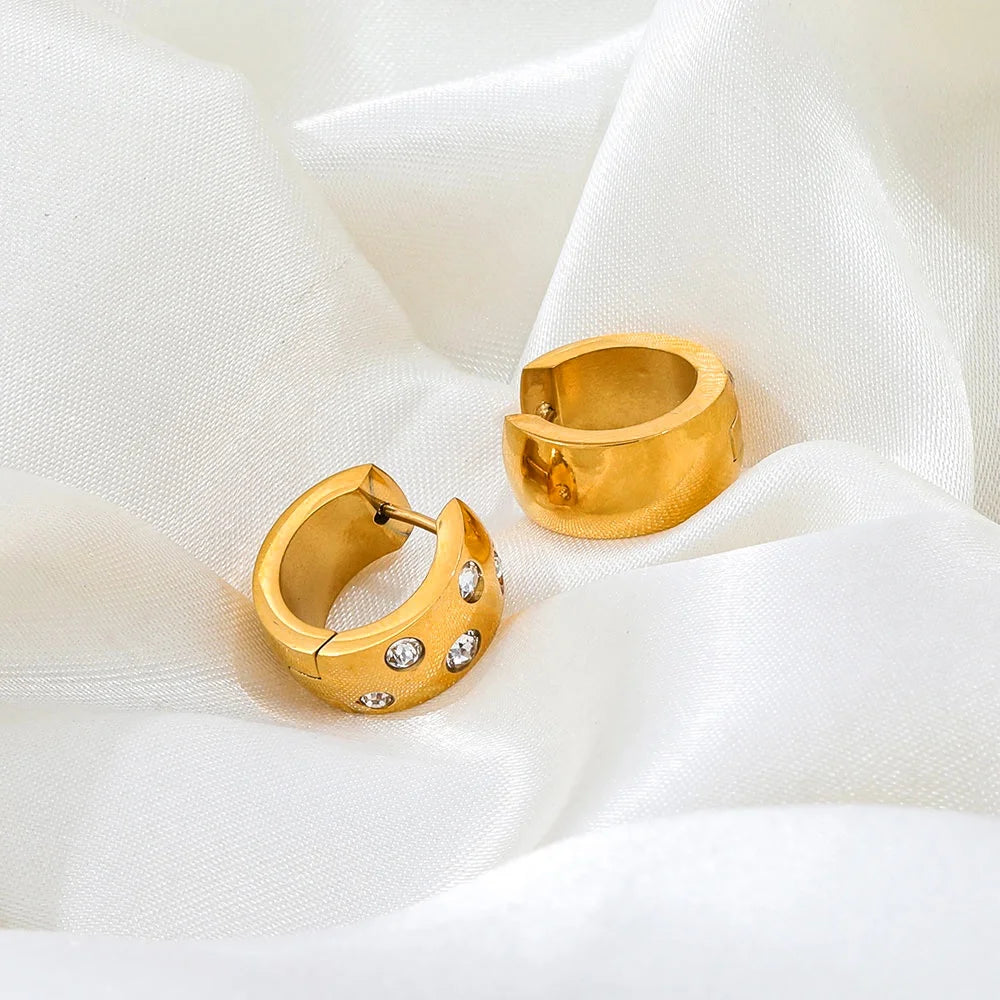 Lumière Zircon Hoop Earring