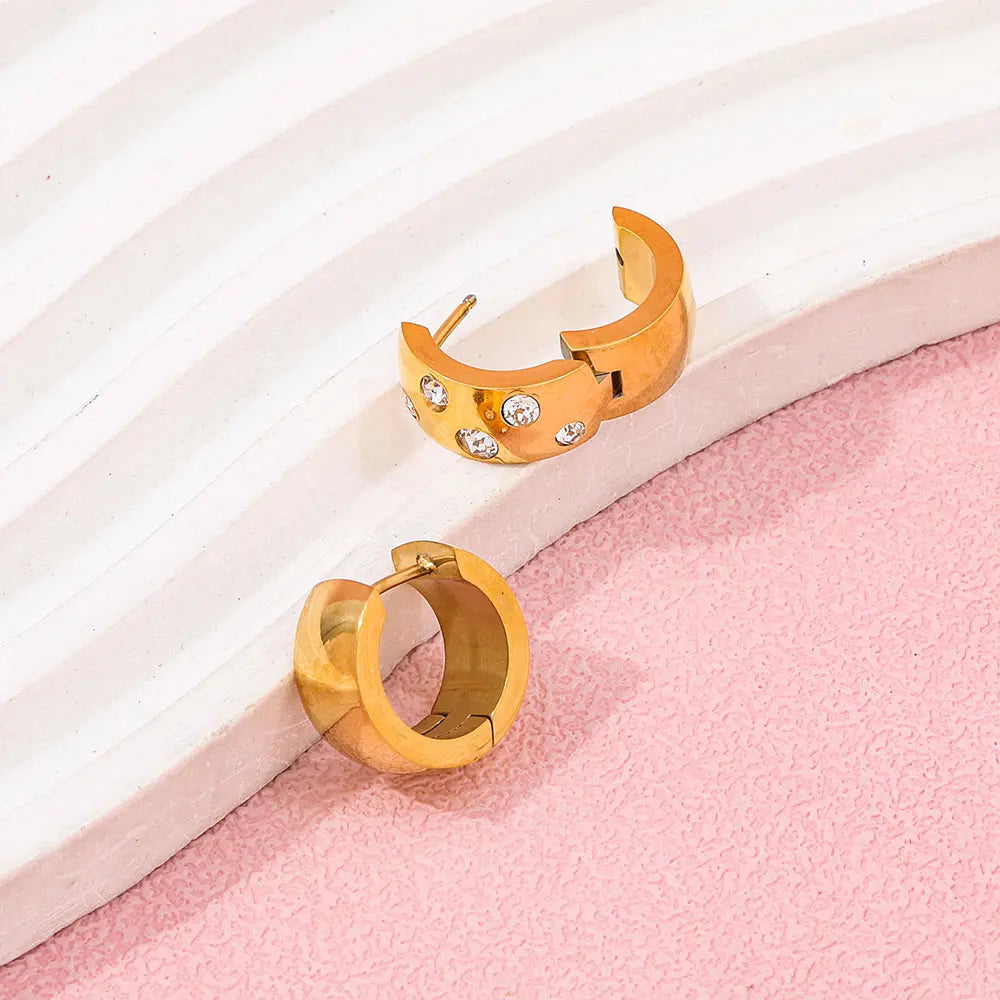 Lumière Zircon Hoop Earring