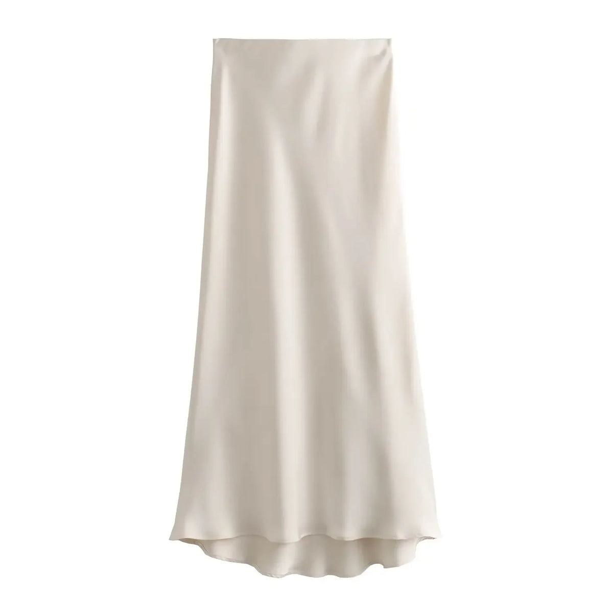 Satin Midi Skirt