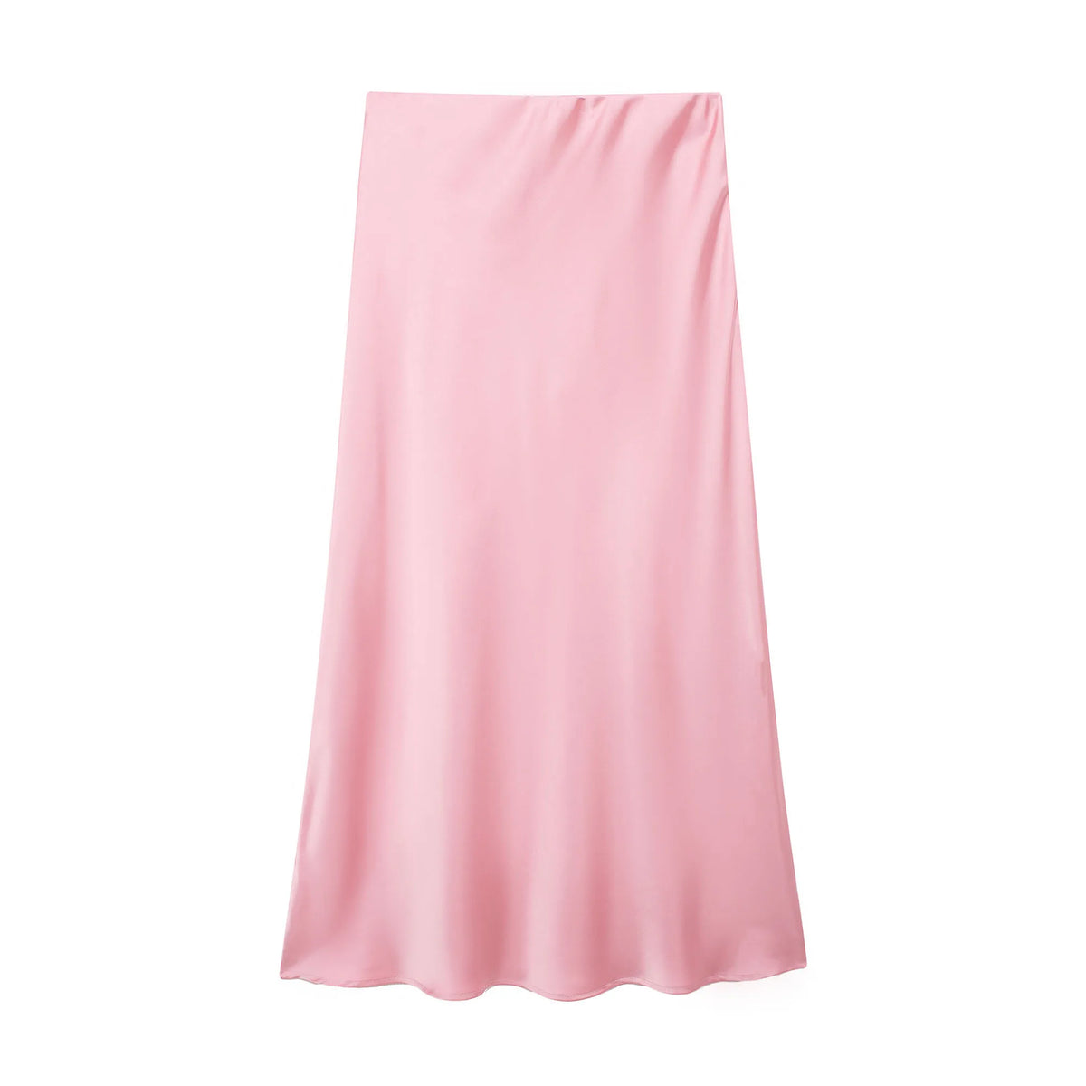 Satin Midi Skirt