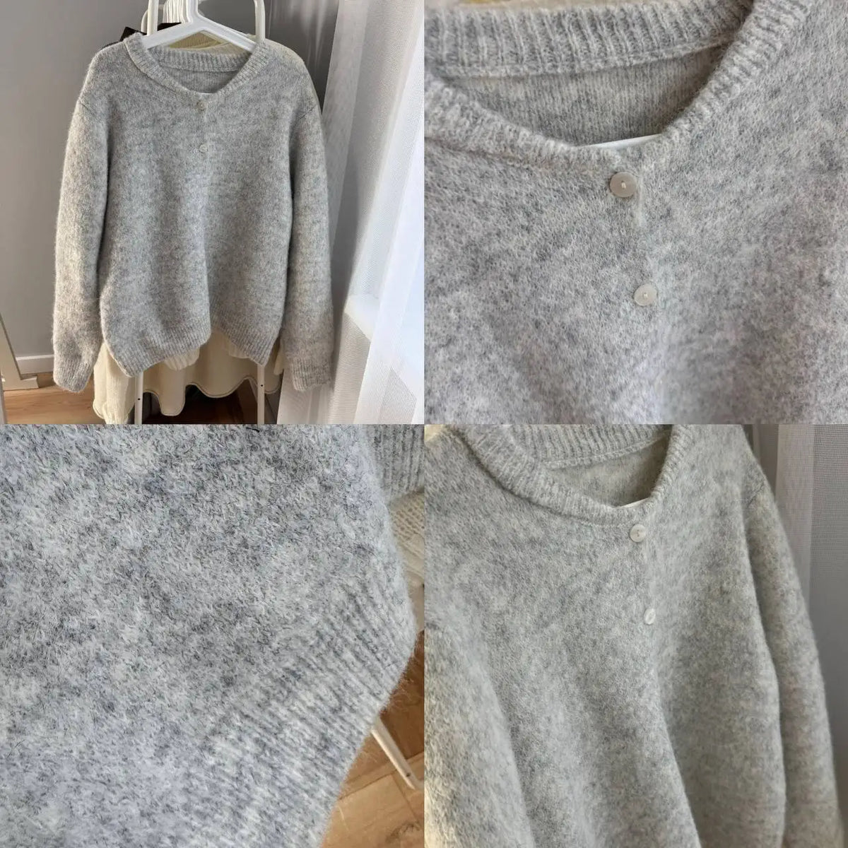 Cashmere-Touch Button Cardigan