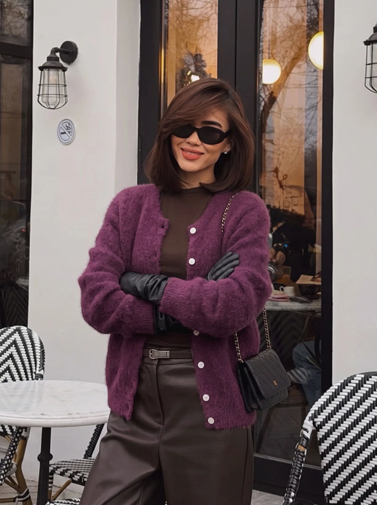 Cashmere-Touch Button Cardigan