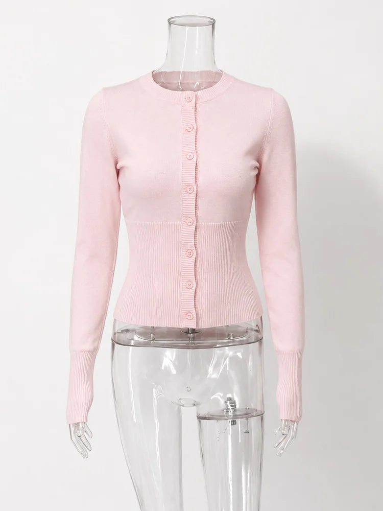 Ribbed Cropped Cardigan