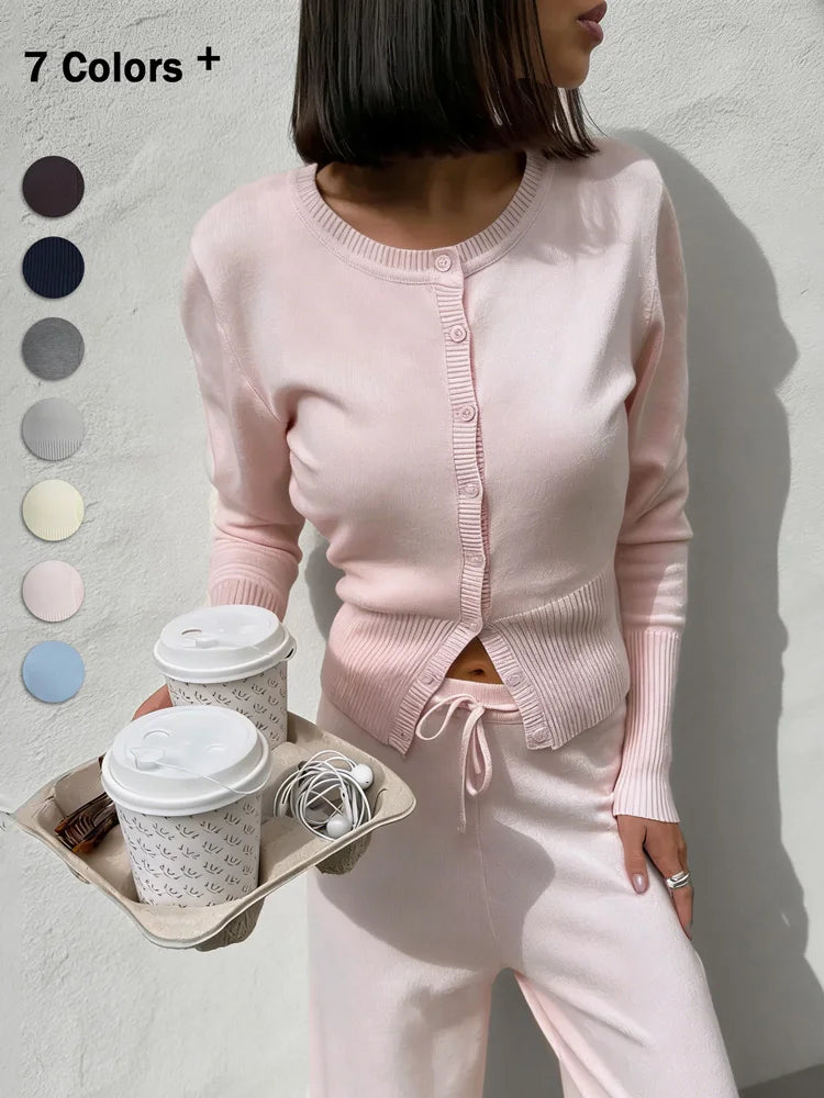 Ribbed Cropped Cardigan