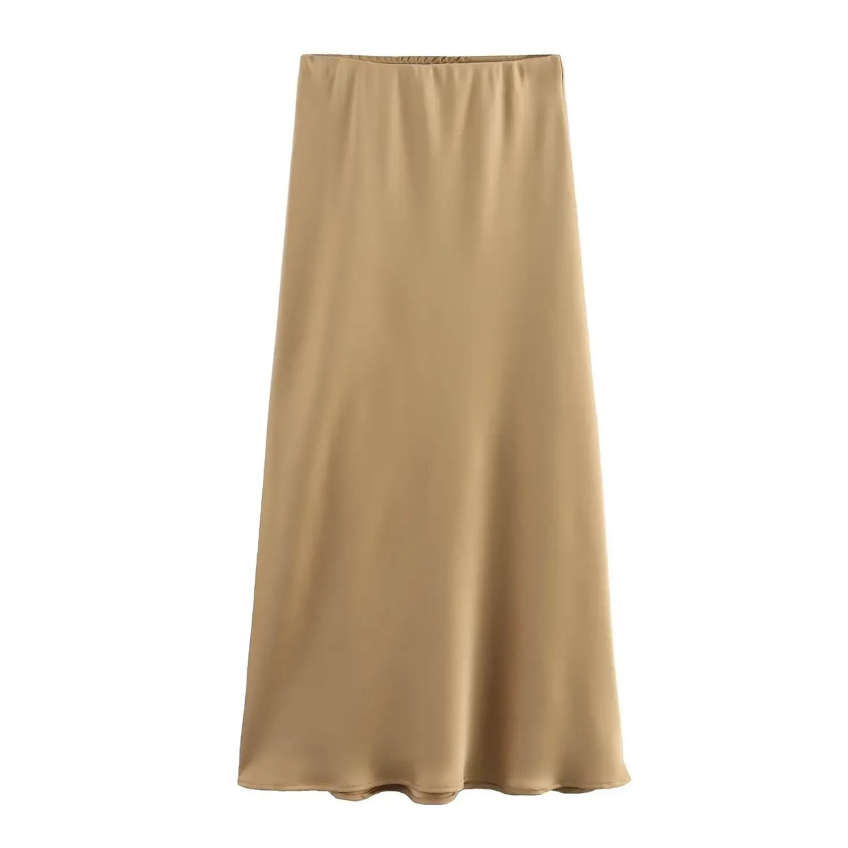 Satin Midi Skirt