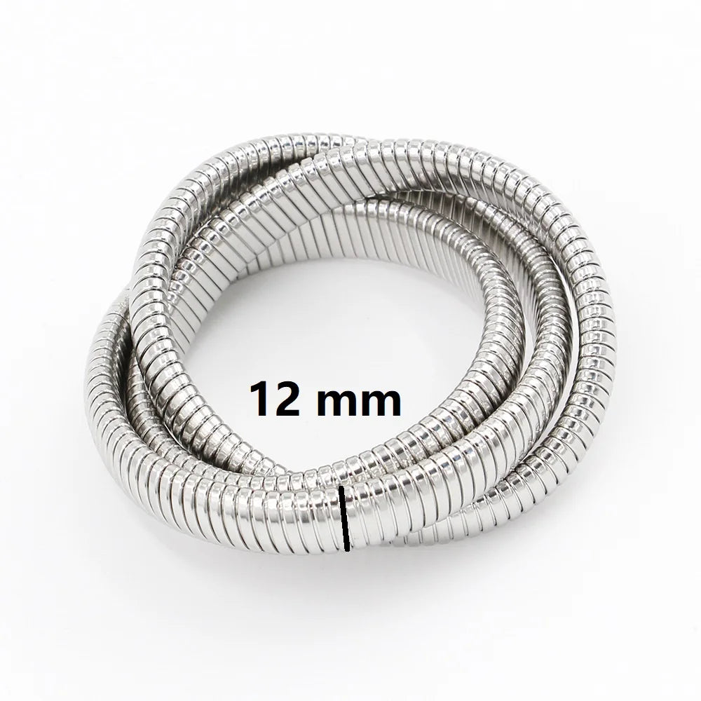 Authentic Nanni – Élan Vintage Elastic Bangle | 18K Gold Plated Titanium Steel