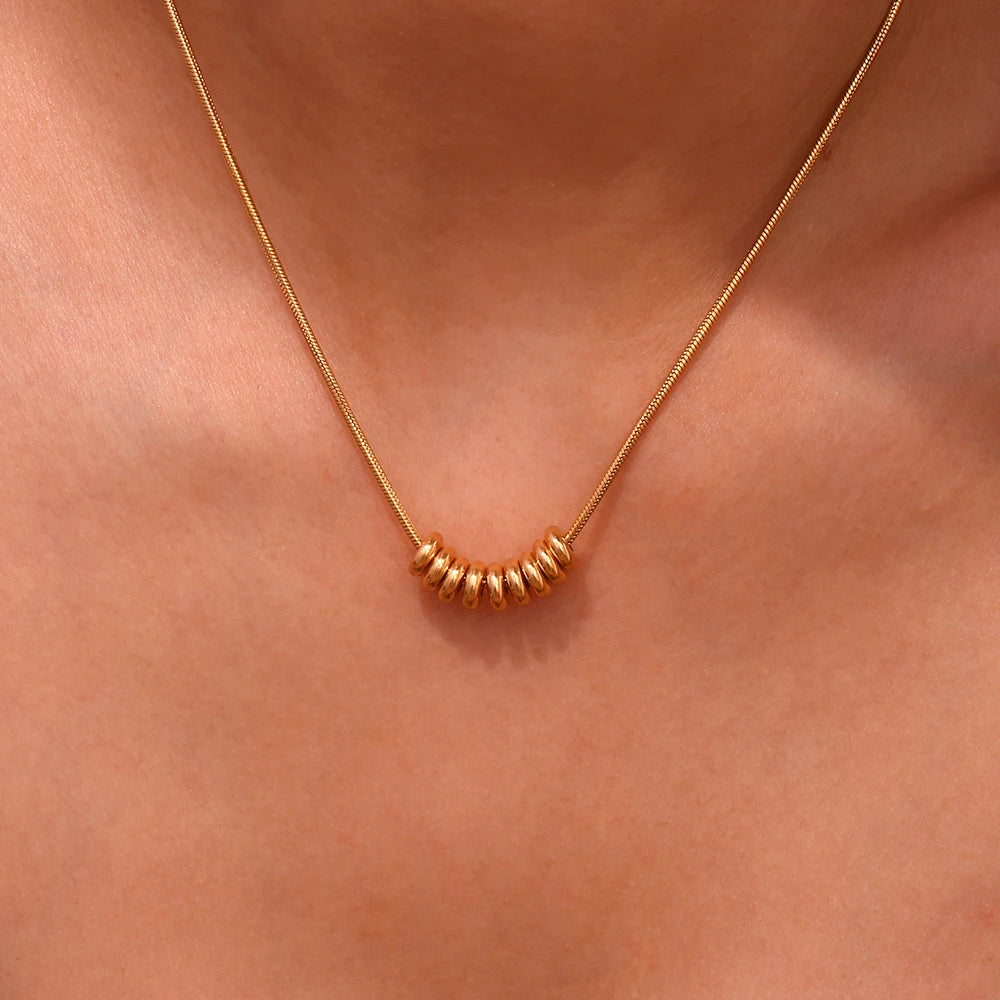 Aurora Bean Pendant Necklace