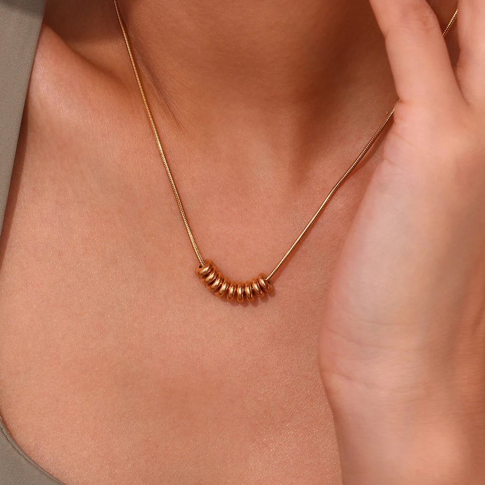 Aurora Bean Pendant Necklace