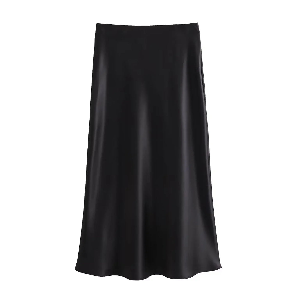 Satin Midi Skirt
