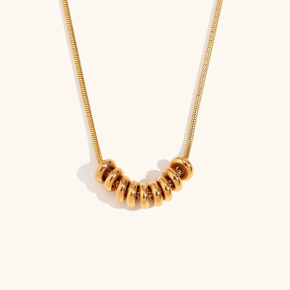 Aurora Bean Pendant Necklace