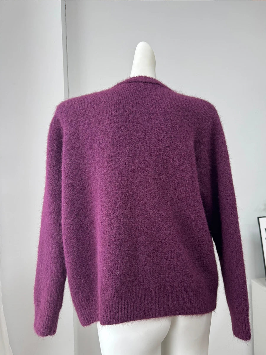 Cashmere-Touch Button Cardigan