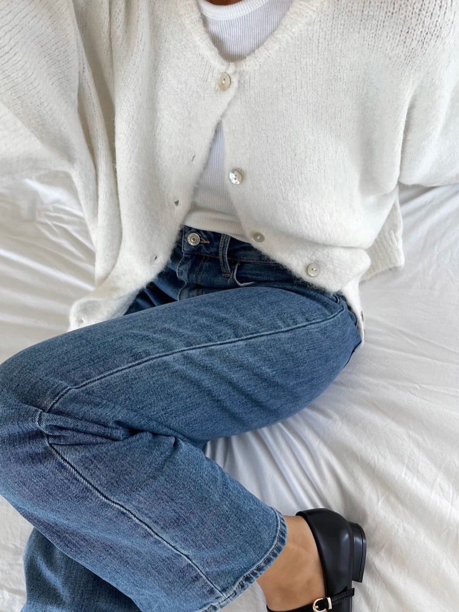 Cashmere-Touch Button Cardigan