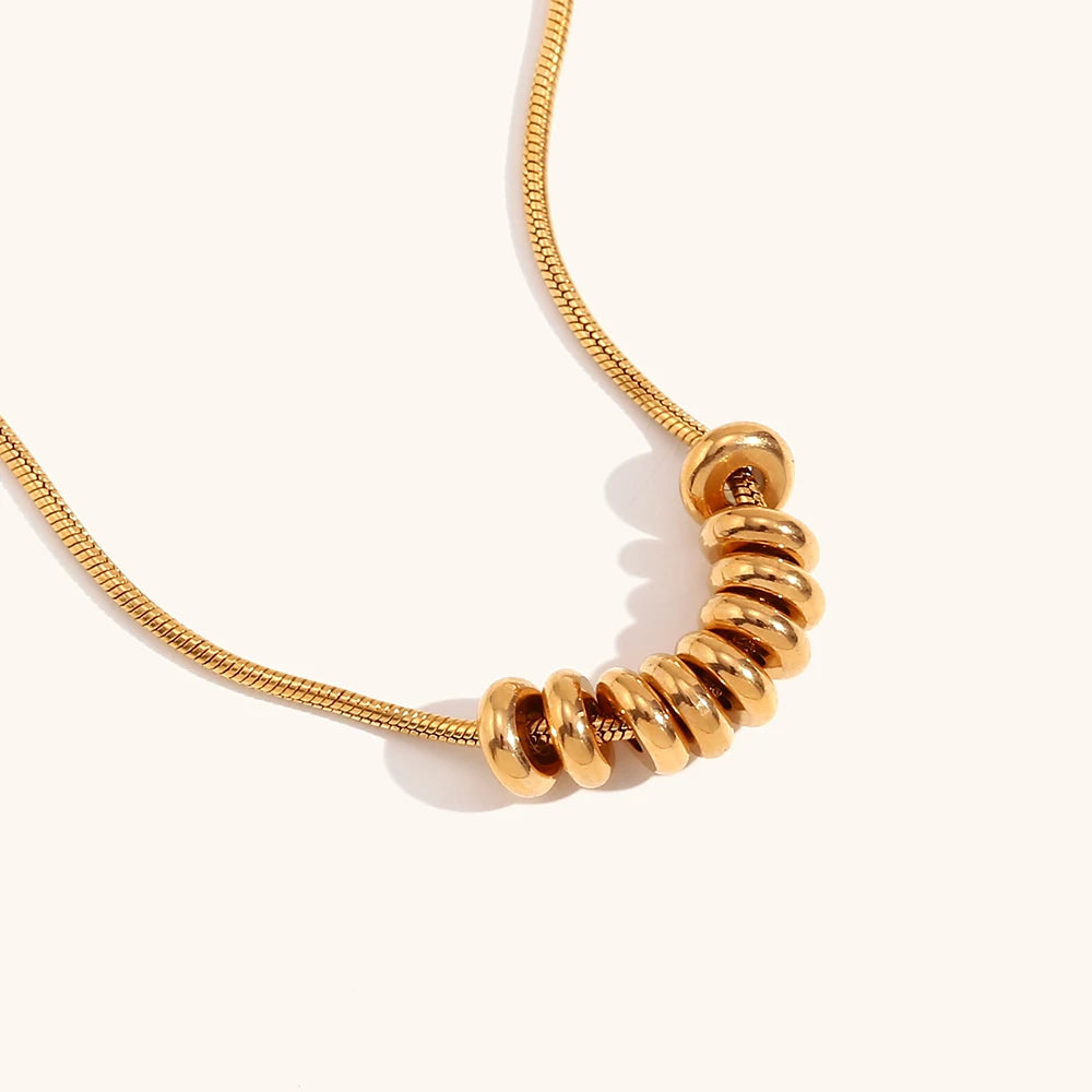 Aurora Bean Pendant Necklace