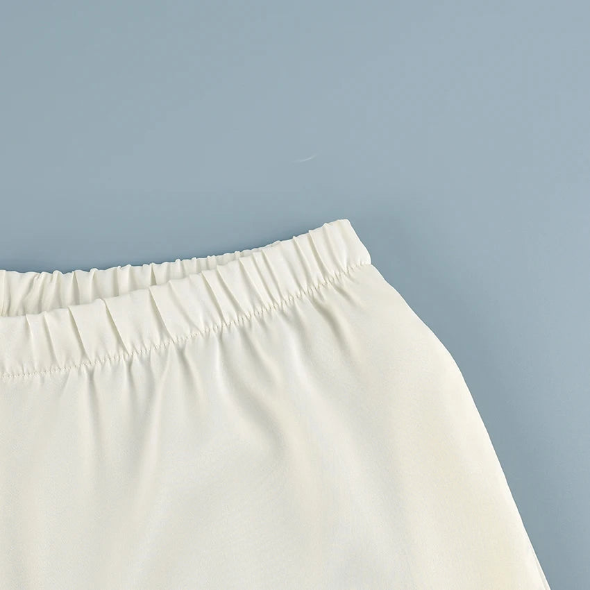 Satin Wide-Leg Trousers