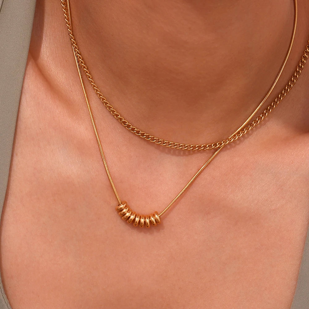Aurora Bean Pendant Necklace