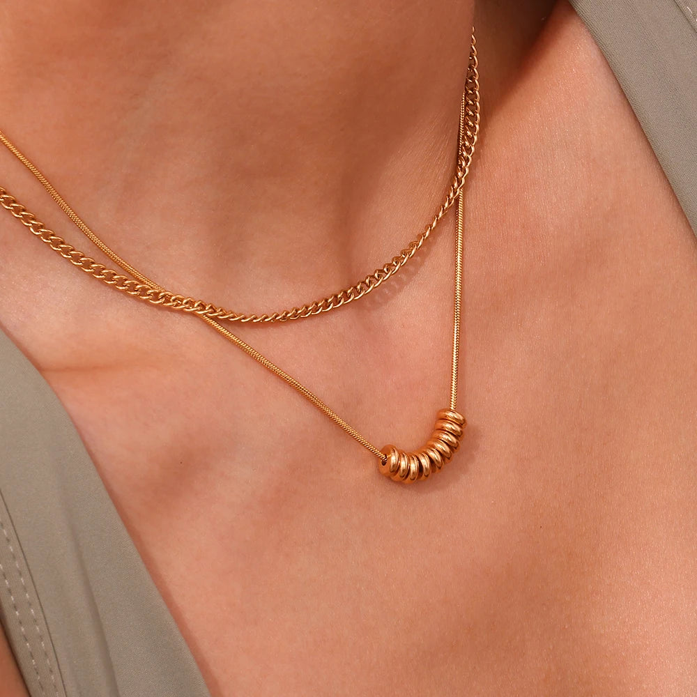 Aurora Bean Pendant Necklace